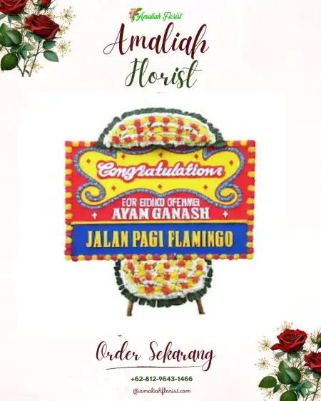 Sewa Papan Bunga Miroto